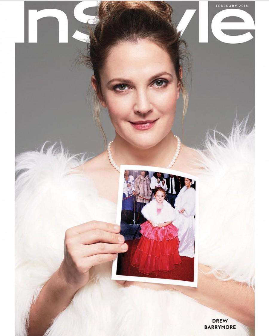 "This was me in 1983 at the Beverly Hilton in Los Angeles where the Golden Globes take place every year at the mother-daughter fashion show... But I'm dressed like the mother," the actress said. Drew Barrymore,actress Drew Barrymore,Drew Barrymore childhood looks,Drew Barrymore childhood pics,Drew Barrymore childhood images,Drew Barrymore childhood stills,Drew Barrymore childhood pictures,Drew Barrymore childhood photos