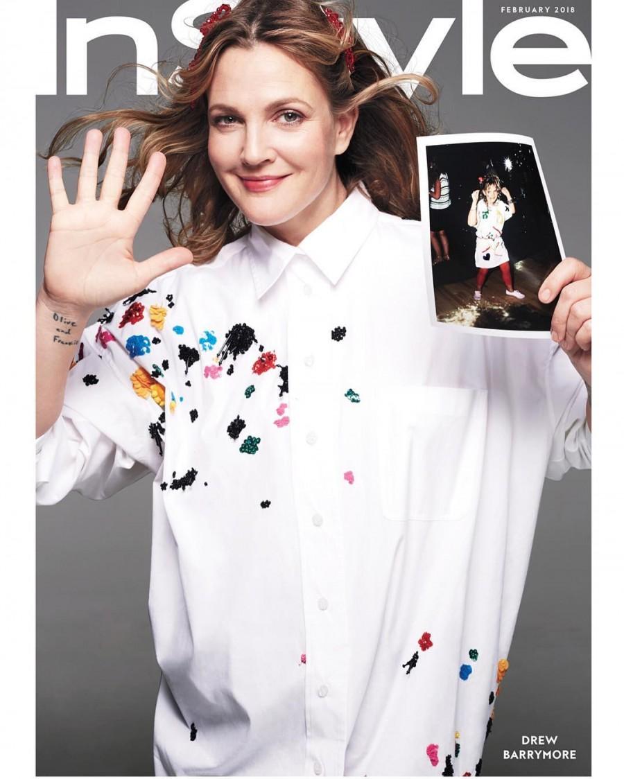 "I loved when I first unearthed this photo because I was like, 'Are you kidding me that is my daughter Olive's body'. Like genetics are crazy, this is Olive, 100 per cent." Drew Barrymore,actress Drew Barrymore,Drew Barrymore childhood looks,Drew Barrymore childhood pics,Drew Barrymore childhood images,Drew Barrymore childhood stills,Drew Barrymore childhood pictures,Drew Barrymore childhood photos