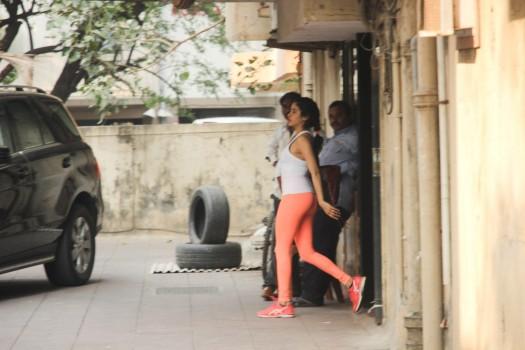 Janhvi Kapoor snapped post her workout session on December 28, 2017.