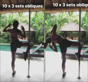Jacqueline Fernandez who is currently on a vacation with her family to celebrate new year leaves no chance to workout and stay fit even while she is on a holiday. In a recent post on her social media platform, she shared an image of herself exercising using the pole. Jacqueline who is well known to ace her fitness game is leaving no stone unturned to indulge in a Pole activity while on a vacation. The actress has wowed everyone multiple times with her pole dancing skills by posting pictures and videos of her doing the pole dance fitness regime.
