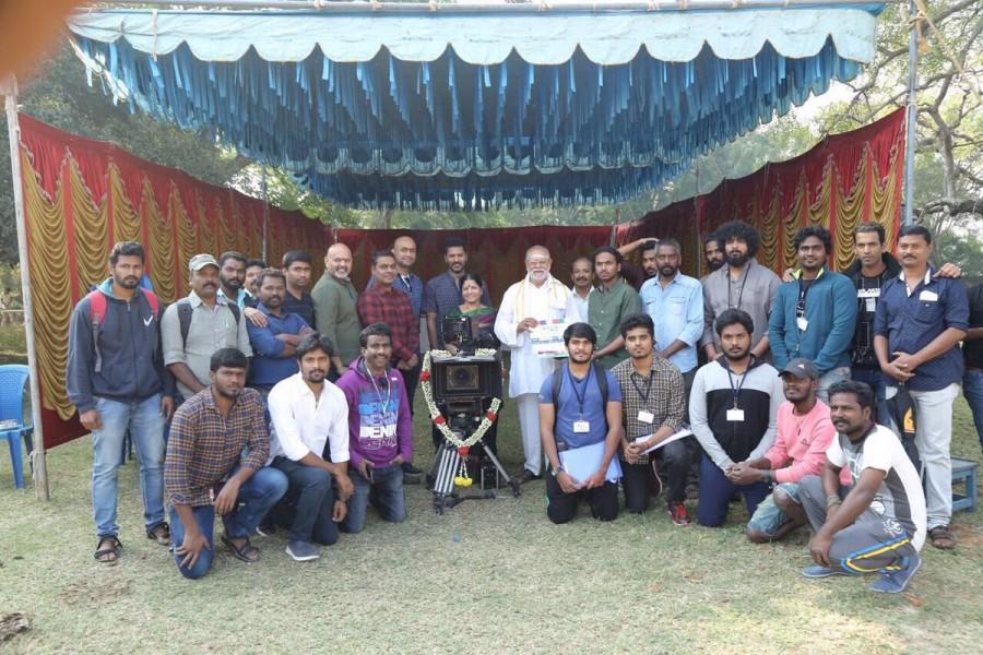 Actor-choreographer-filmmaker Prabhudheva has started shooting for his upcoming yet-untitled project here. "My new untitled project produced by Passion Studios... Production number six commenced in Mysuru today (Friday). We seek your blessings and wishes for the same. Arun Vaidyanathan, Umesh G. Reddy, Sudhan S.," Prabhudheva tweeted. Other details regarding the project were yet to be revealed. Prabhudheva also shared a photograph from the set. In the image, the crew of the upcoming movie can be seen posing with the film's clapboard. Prabhudheva,Prabhudheva new movie,Prabhudheva next movie,Prabhudheva in Mysuru