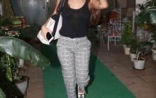 Actress Malaika Arora spotted at Bandra, Mumbai.