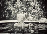 Helen Mirren, who has been acting for over 50 years, opened up about being called a sex symbol while going topless for the cover of Rhapsody magazine, reports dailymail.co.uk. In the photograph, Mirren stripped off in the pool, with only the water to cover her modesty. "I've had to come to terms with it over a long period of time, luckily it's fading now," Mirren said while accepting that she was an object of desire.