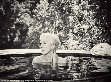 Helen Mirren, who has been acting for over 50 years, opened up about being called a sex symbol while going topless for the cover of Rhapsody magazine, reports dailymail.co.uk. In the photograph, Mirren stripped off in the pool, with only the water to cover her modesty. 