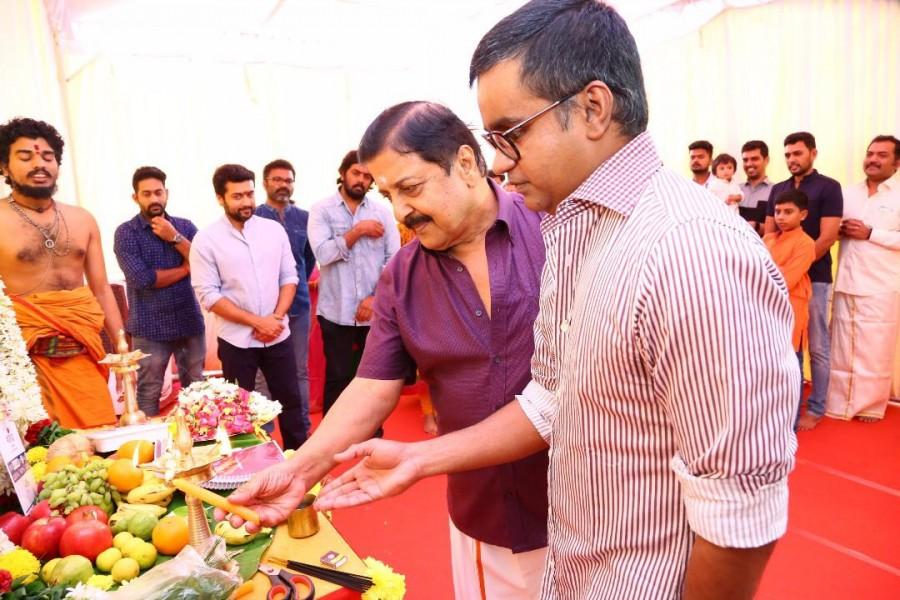 Produced by S.R. Prakash Babu and S.R. Prabhu under Dream Warriorpic banner. Suriya 36,Suriya,Selvaraghavan,Suriya 36 movie launch,Suriya 36 movie launch pics,Suriya 36 movie launch images,Suriya 36 movie launch stills,Suriya 36 movie launch pictures,Suriya 36 movie launch photos,Sai Pallavi,Suriya and Sai Pallavi