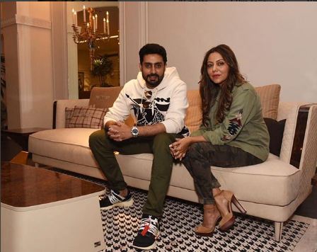 The creative mind took to Instagram to share the pictures and wrote, "Ending 2017 on a great note with #Aishwarya and @bachchan ... #GKD". Gauri Khan further thanked the couple for their visit saying, "Thanks for dropping by #Aishwarya and Abhishek! Love these awesome pictures! @bachchan#GauriKhanDesigns". Aishwarya Rai and Abhishek Bachchan,Aishwarya Rai,Abhishek Bachchan,Aishwarya Rai Bachchan,Gauri Khan,New year