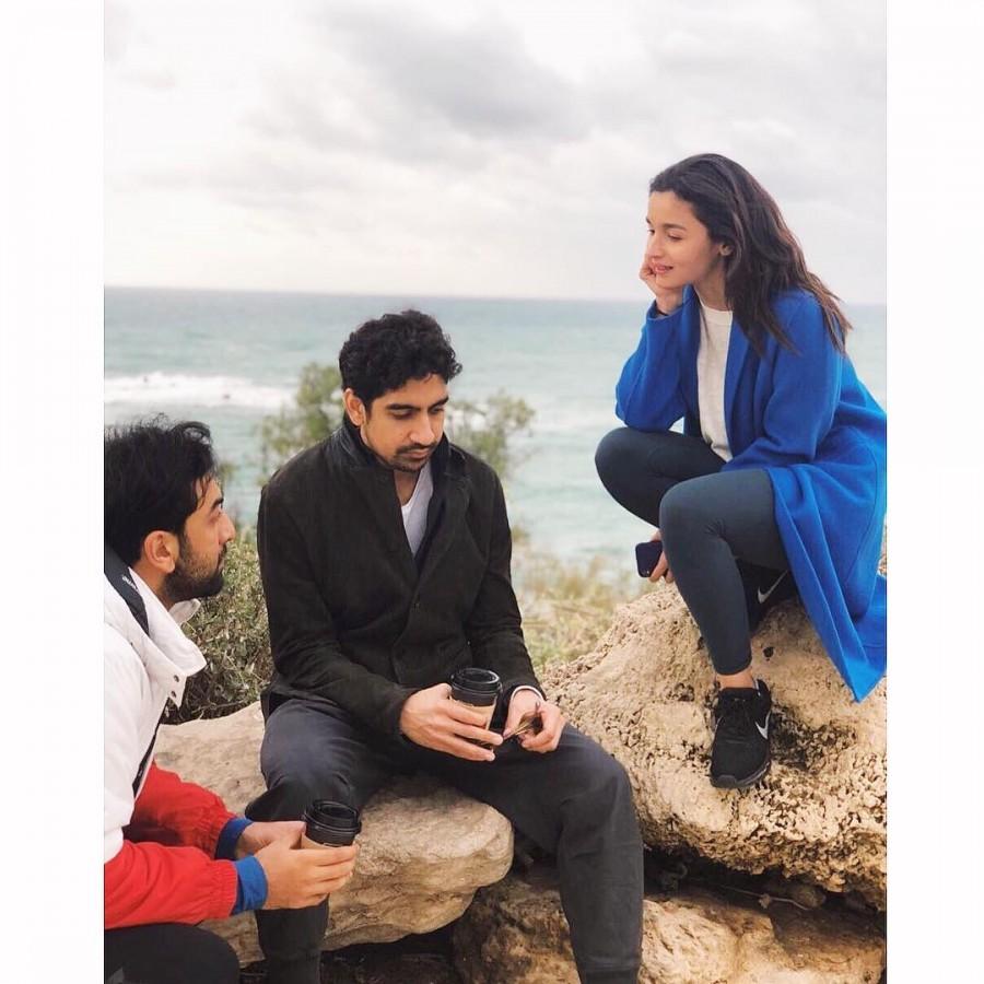 This will be the first time that Amitabh, Ranbir and Alia will be joining hands for a project. The trilogy's first part will release on Independence Day, August 15, 2019. Ranbir Kapoor and Alia Bhatt,Ranbir Kapoor,Alia Bhatt,Filmmaker Karan Johar,Karan Johar,Brahmastra,Brahmastra on the sets