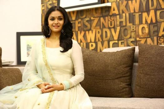 Keerthy Suresh promotes her upcoming movie Thaana Serndha Koottam in Chennai.