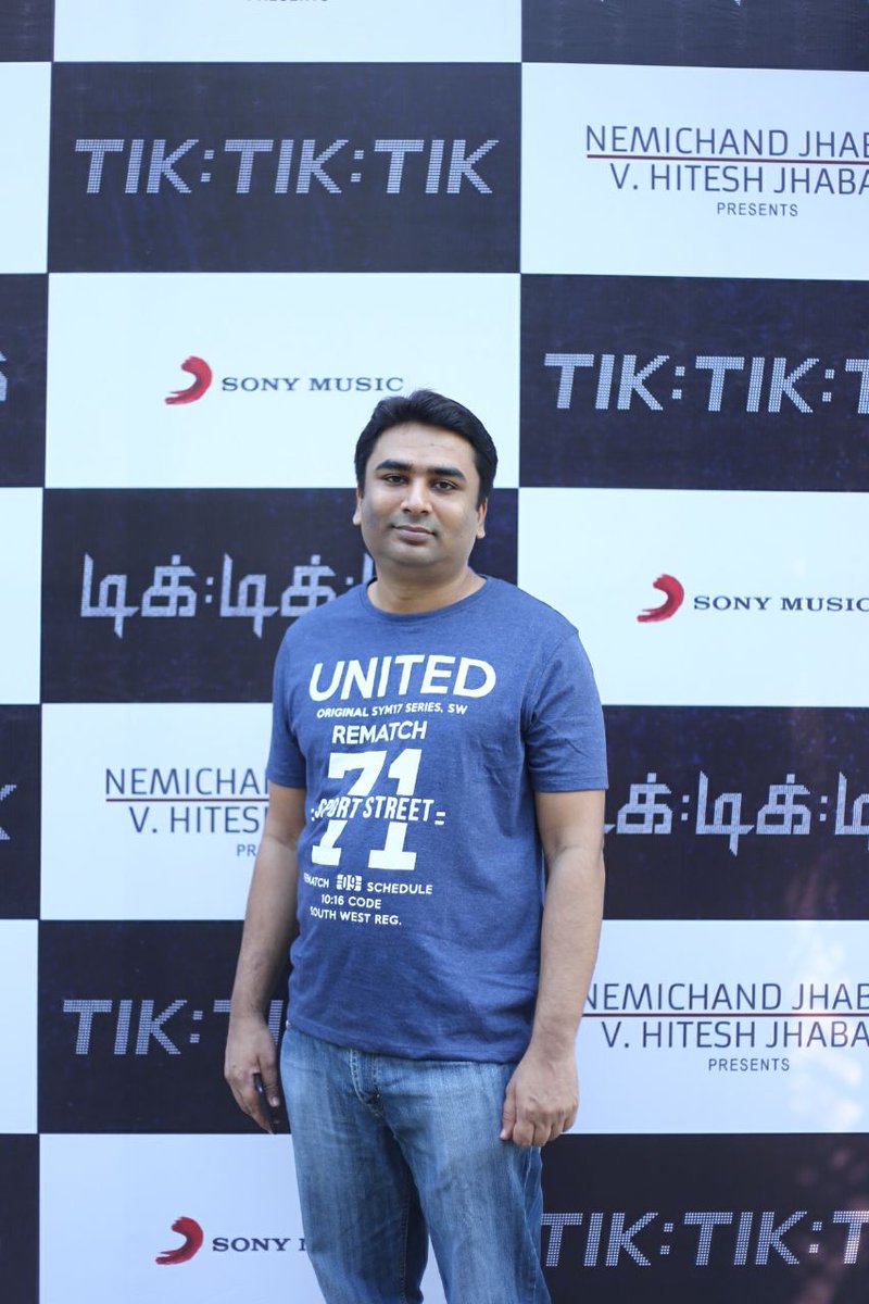 Director Shakti Soundar Rajan poses for the cameras during Tik Tik Tik audio launch. Jayam Ravi,D Imman,Nivetha Pethuraj,Tik Tik Tik,Tik Tik Tik audio launch,Tik Tik Tik audio,Tik Tik Tik music,Tik Tik Tik music launch,Tik Tik Tik audio launch pics,Tik Tik Tik audio launch images,Tik Tik Tik audio launch stills,Tik Tik Tik audio launch pi