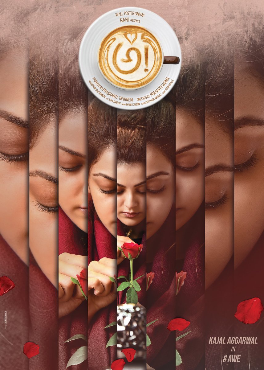 Introducing Kajal Aggarwal, the Deserted Soul in అ! Kajal Aggarwal,Nithya Menen,Regina Cassandra,Awe movie poster,Awe poster,Awe,Telugu film awe poster,Nani,actor nani