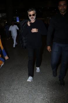 Anil Kapoor seen at Chhatrapati Shivaji Maharaj International airport in Mumbai.