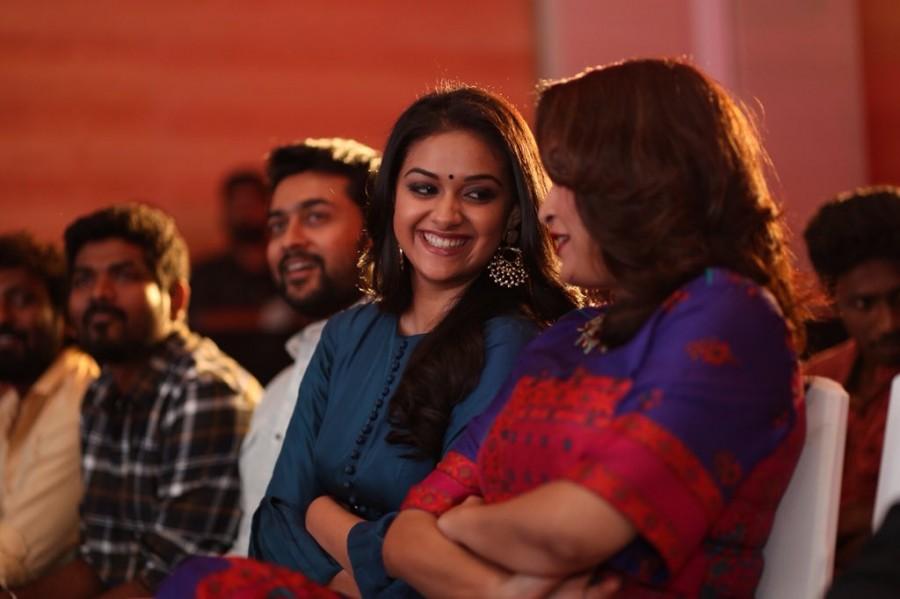 Keerthy Suresh, Ramya Krishnan at Thaana Serndha Kootam press meet. Suriya,Keerthy Suresh,Ramya Krishnan,Vignesh Shivan,Thaana Serndha Kootam,Thaana Serndha Kootam press meet,TSK press meet,Thaana Serndha Kootam press meet pics,Thaana Serndha Kootam audio launch,Thaana Serndha Kootam press meet images