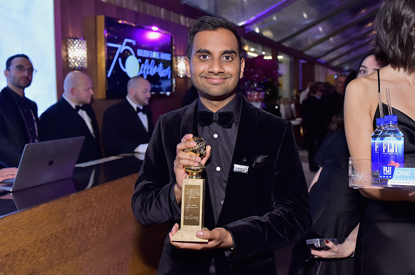 "The only reason my acting is good in that show is because everyone else holds me up," Ansari quipped before thanking the cast and crew of "Master Of None", his parents and the Hollywood Foreign Press Association. Aziz Ansari,comedian Aziz Ansari,Aziz Ansari comedy series,Aziz Ansari wins Golden Globes,Aziz Ansari at Golden Globes