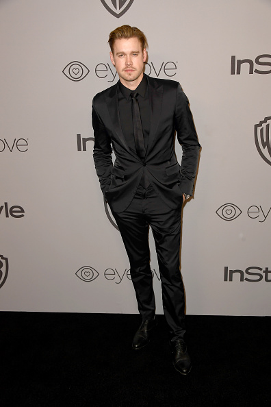 Chord Overstreet attends 19th Annual Post-Golden Globes Party hosted by Warner Bros. Pictures and InStyle at The Beverly Hilton Hotel on January 7, 2018 in Beverly Hills, California. James Tupper,Daniel Dae Kim,Chord Overstreet,Tommy Dorfman,Algee Smith,Golden Globes 2018,Golden Globes,Golden Globes 2018 red carpet
