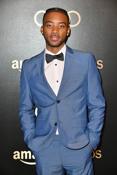 Actor Algee Smith attends Amazon Studios' Golden Globes Celebration at The Beverly Hilton Hotel on January 7, 2018 in Beverly Hills, California. James Tupper,Daniel Dae Kim,Chord Overstreet,Tommy Dorfman,Algee Smith,Golden Globes 2018,Golden Globes,Golden Globes 2018 red carpet