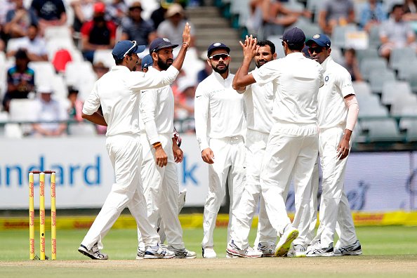South Africa set India a target of 208 in the opening cricket Test after being bowled out for a paltry 130 in their second innings at Newlands here on Monday. Resuming from Saturday's total of 65/2 as the third day's play was completely washed out, the hosts failed to get going and could only manage to add 65 runs before losing the final eight wickets. India need 208 runs,Ind vs SA 1st Test,India vs South Africa,India vs South Africa 2018,India vs South Africa 1st Test,India vs South Africa Tests,india vs south africa live