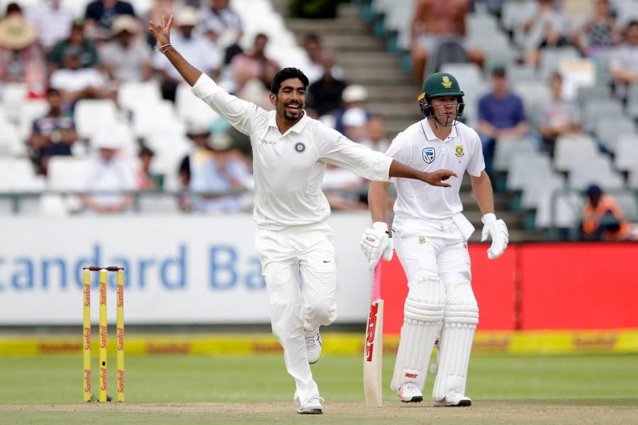 Former skipper AB de Villiers (35) was the lone batsman offering some kind of resistance even as the Indian pacers led by Mohammed Shami (3/28) and Jasprit Bumrah (3/39) took full advantage of the conditions. India need 208 runs,Ind vs SA 1st Test,India vs South Africa,India vs South Africa 2018,India vs South Africa 1st Test,India vs South Africa Tests,india vs south africa live
