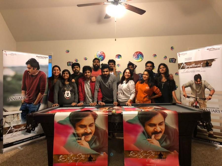 Agnyaathavaasi mania: Pawan Kalyan fans euphoric over movie release. Agnyaathavaasi,Agnyaathavaasi review,Agnyaathavaasi movie review,Pawan Kalyan,Pawan Kalyan fans,Agnyaathavaasi release,Agnyaathavaasi celebrations
