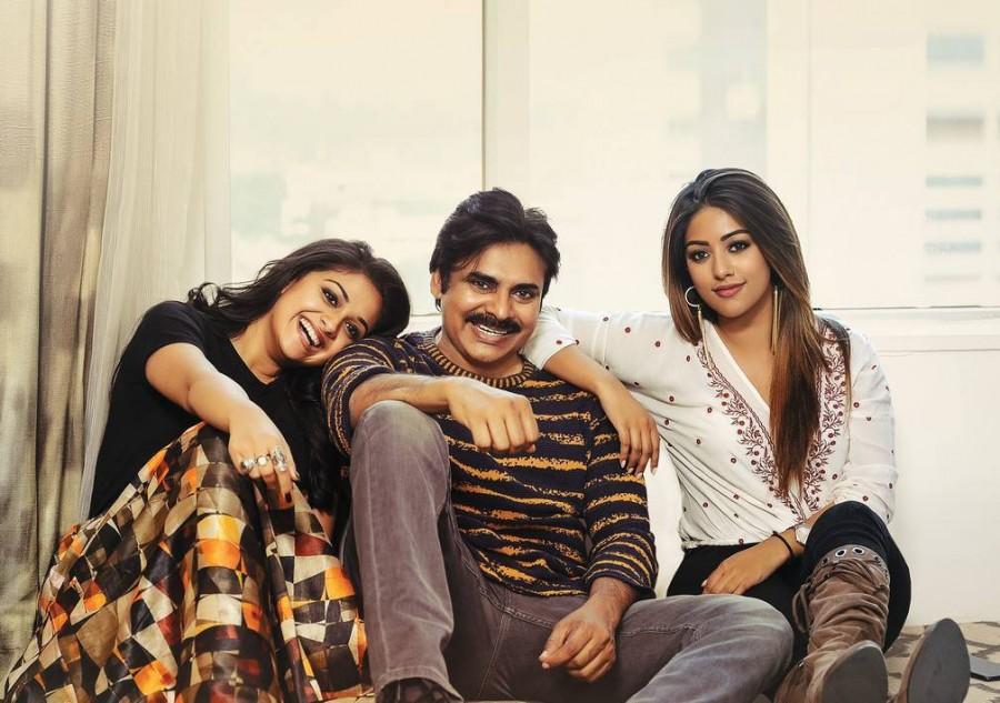 Keerthy Suresh-Anu Emmanuel: For the first time the cute ladies are sharing screen with Powerstar Pawan Kalyan. The film is tipped to be a romantic entertainer. Agnyaathavaasi movie review,Agnyaathavaasi review,Agnyaathavaasi,Pawan Kalyan,Keerthy Suresh