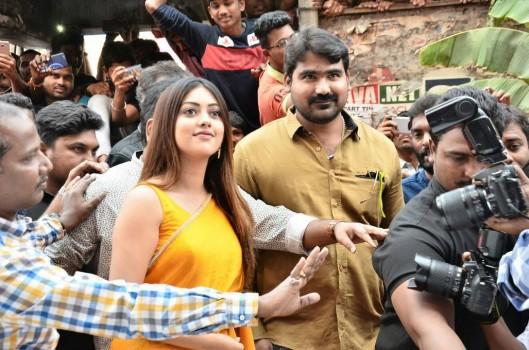 South Indian actress Anu Emmanuel launches KLM Fashion Mall at Dilsukhnagar.