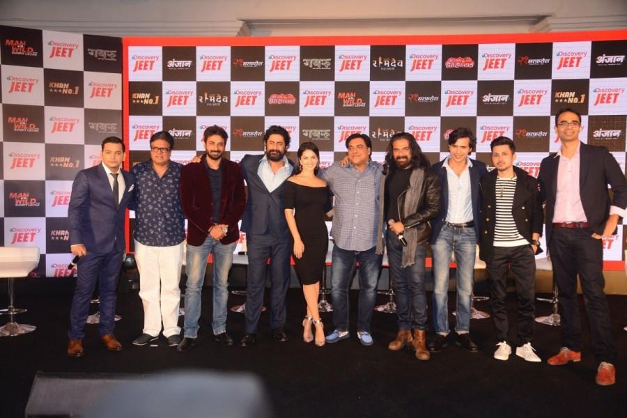 Bollywood actress Sunny Leone launches 'Discovery Jeet' Hindi Channel at Taj Lands End in Mumbai on 9th January 2018. Sunny Leone,actress Sunny Leone,hot Sunny Leone,Discovery Jeet,discovery JEET hindi channel,Discovery Jeet channel