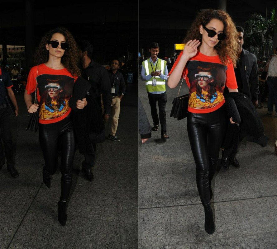 Kangana Ranaut's airport look is making us wish winters were back already! Kangana Ranaut,actress Kangana Ranaut,hot Kangana Ranaut,Kangana Ranaut at Mumbai airport,Kangana Ranaut latest pics,Kangana Ranaut latest images,Kangana Ranaut latest stills,Kangana Ranaut latest pictures,Kangana Ranaut latest photos