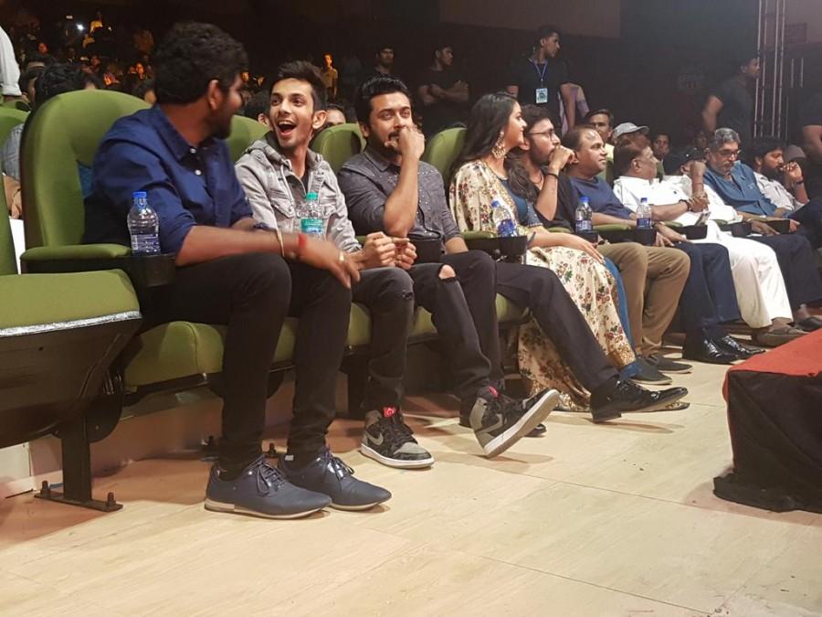 Tamil movie Thaanaa Serndha Koottam pre-release event held in Chennai. Celebs like Suriya, Keerthy Suresh, Ramya Krishnan and Vignesh Shivan spotted at the event. Suriya,Keerthy Suresh,Ramya Krishnan and Vignesh Shivan,Thaanaa Serndha Koottam pre-release event,Thaanaa Serndha Koottam,TSKPreReleaseEvent,Thaanaa Serndha Koottam review,Thaanaa Serndha Koottam movie review