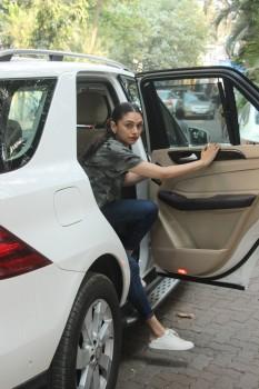 Bollywood actress Aditi Rao Hydari spotted at Bandra, Mumbai on January 11, 2018.