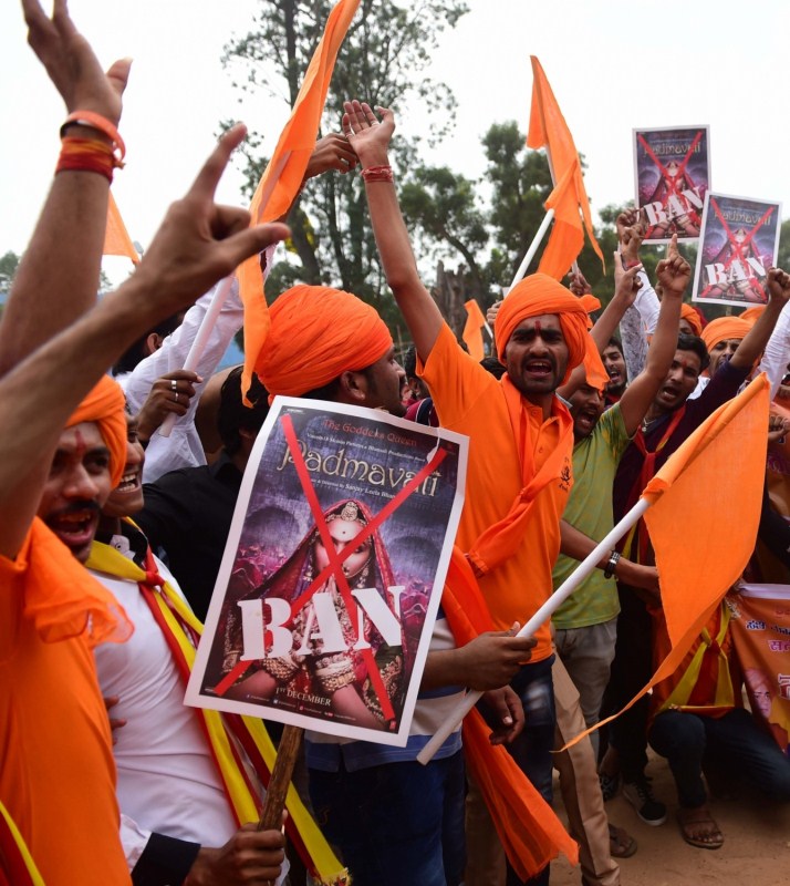 "We will not stop here. We are going to urge our Prime Minister to ban the film because the movie will ruin the heritage and culture of Rajput community. The filmmaker has played with the sentiments of the Rajputs," Solanki added. Karni Sena,Karni Sena protests against Padmaavat release,Karni Sena protests,Padmaavat,Padmaavat release,CBFC office
