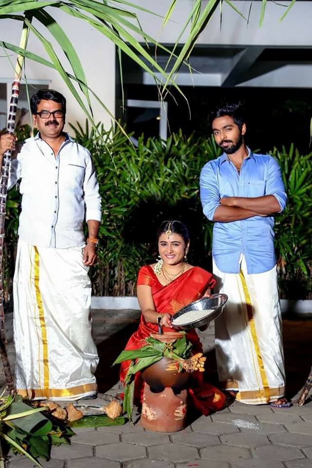 100% Kadhal is an upcoming Tamil film directed by Chandramouli and produced by Sukumar & Bhuvana M under Creative Cinemas NY, NJ Entertainment banner. GV Prakash and Shalini Pandey,GV Prakash,Shalini Pandey,Pongal,Pongal celebration,100% Kadhal,100% Kadhal pics,100% Kadhal images,100 percent kadhal,100% Kadhal stills