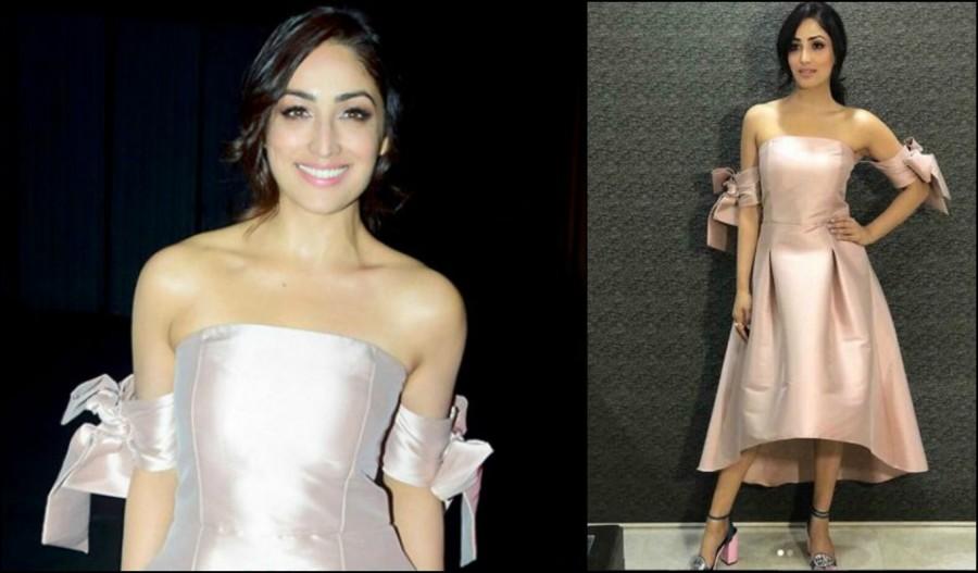 The actress was seen donning a pale pink satin doll dress with side bows. She paired the dress with unusual heels which were perfectly going with the outfit. Yami Gautam,actress Yami Gautam,hot Yami Gautam,Times Fresh Face contest,Times Fresh Face grand finale,Times Fresh Face finale,Yami Gautam at Times Fresh Face finale,Yami Gautam hot pics,Yami Gautam hot images,Yami Gautam hot pictures