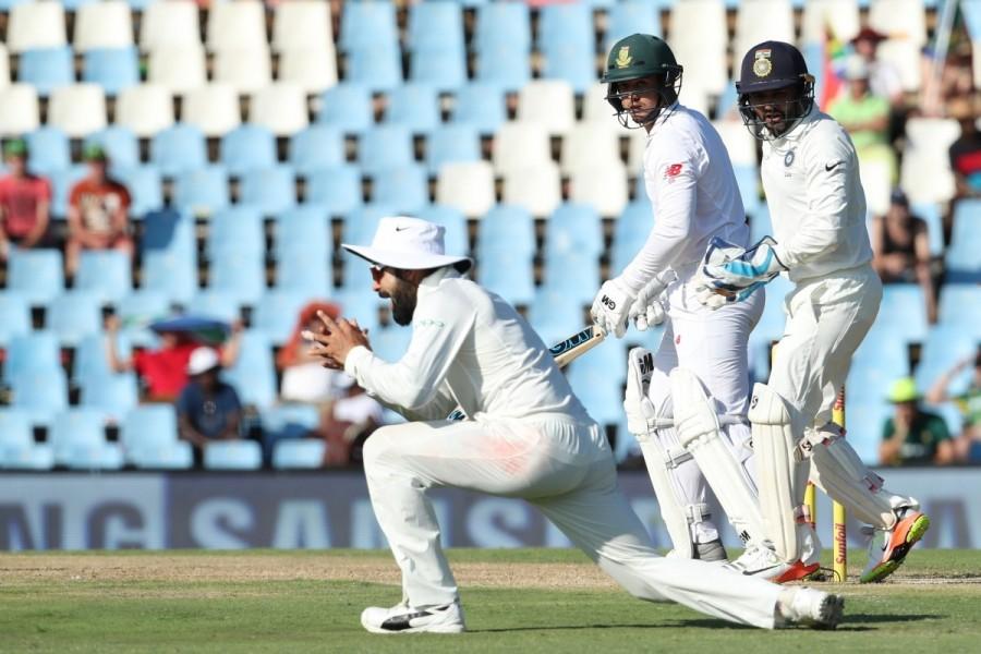The Tamil Nadu right-hander perished, being caught by wicket-keeper Quinton de Kock while trying to cut left-arm spinner Maharaj. Virat Kohli,India post 183/5,india vs south africa,India vs South Africa Tests,india vs south africa 2018 series