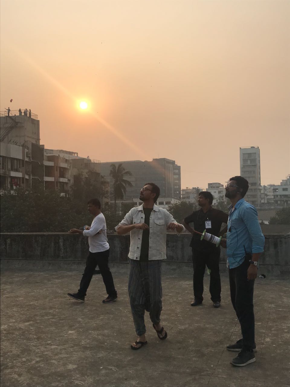 Bollywood actor Irrfan Khan who is currently in Mumbai shooting for his next project was seen celebrating and participating in the kite flying ceremony on the day of Makar Sankrant. Irrfan Khan,actor Irrfan Khan,Irrfan Khan celebrates Makar Sankranti,Makar Sankranti,Makar Sankranti celebration,Irrfan Khan spends time kite flying,Irrfan Khan spends kite flying
