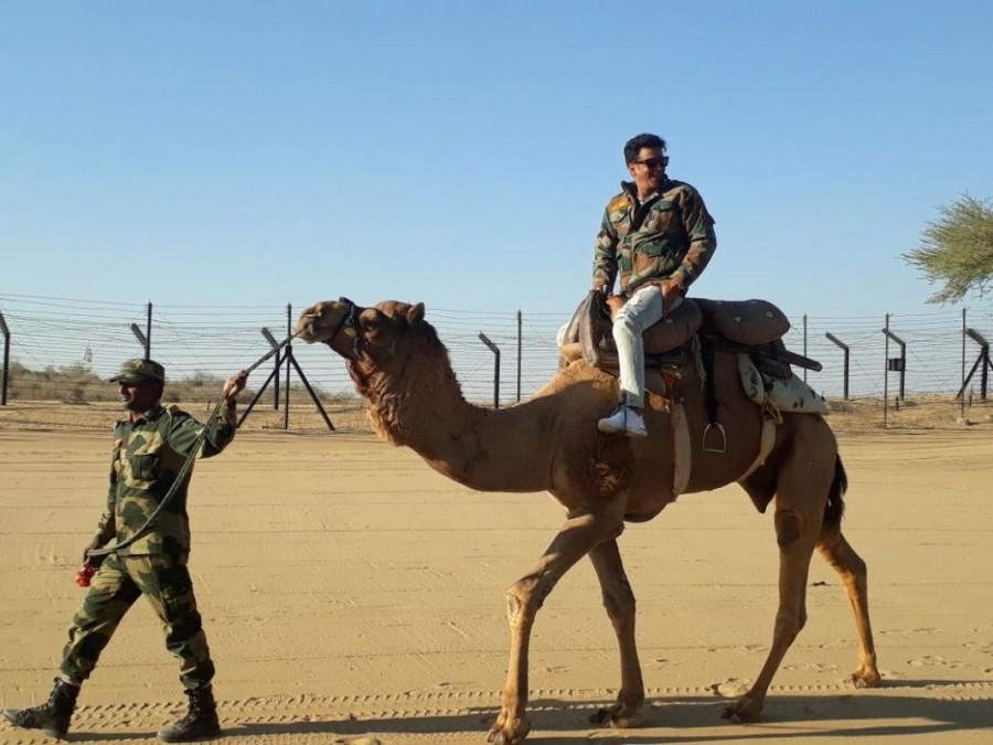 Sidharth Malhotra and Manoj Bajpayee also had a sundowner camel ride activity in the beautiful desert of Jaisalmer. The entire cast and crew along with Neeraj Pandey got into a candid interaction with BSF jawans and officials, followed by various other activities. Neeraj Pandey,Manoj Bajpayee,Sidharth Malhotra,Rakul Preet Singh,Pooja Chopra