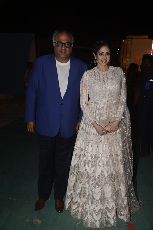 Sridevi and Boney Kapoor attends the 'Umang Mumbai Police Show 2018' at Bandra Kurla Complex in Mumbai. Shilpa Shetty,Raveena Tandon,Sridevi,Tabu,Umang Mumbai Police Show,Umang Mumbai Police Show 2018,Umang Mumbai Police Show pics,Umang Mumbai Police Show images,Umang Mumbai Police Show pictures,Umang Mumbai Police Show photos