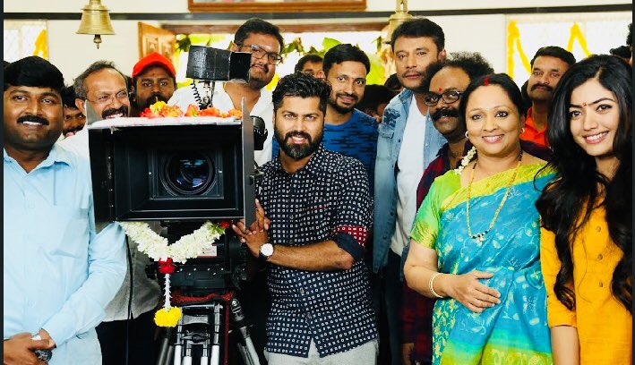 Challenging star Darshan, Rashmika Mandanna, V Harikrishna, B. Suresha, Chethan Kumar and others graced the event. Challenging star,Challenging star Darshan,Darshan 51st movie,Darshan new movie,Darshan new movie launch,Darshan movie launch,Darshan movie launch pics,Darshan movie launch images,Darshan movie launch stills