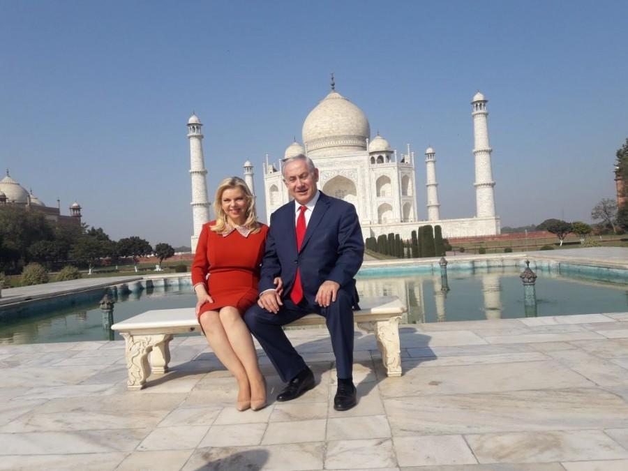 Israeli Prime Minister Benjamin Netanyahu and his wife Sara spent over an hour visiting the Taj Mahal in Agra on Tuesday. The Israeli Prime Minister and his wife were welcomed by Uttar Pradesh Chief Minister Yogi Adityanath at the Kheria airport early in the morning. Israeli PM Benjamin Netanyahu,Benjamin Netanyahu,Israeli Prime Minister Benjamin Netanyahu,Prime Minister Benjamin Netanyahu,Benjamin Netanyahu at Taj Mahal,Taj Mahal