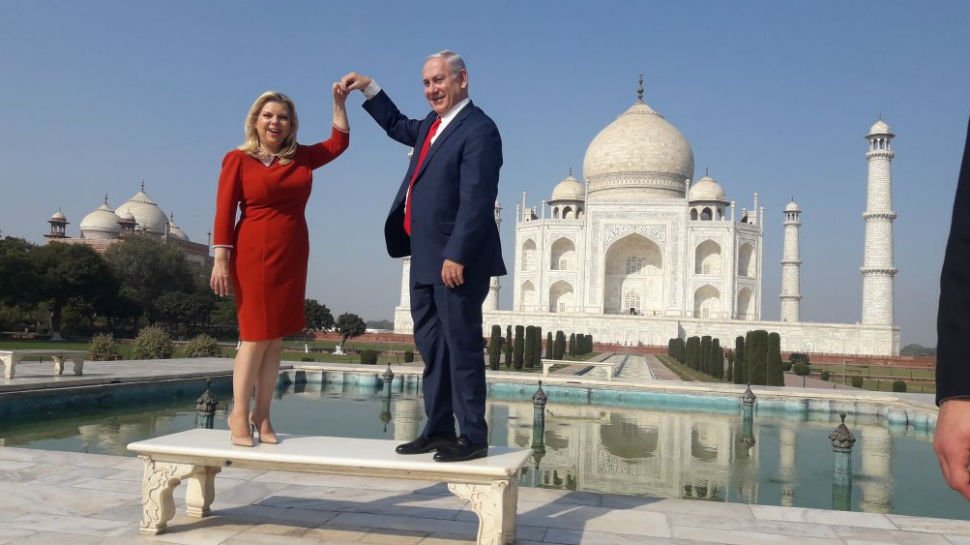 Officials said the visiting dignitary returned for lunch at the hotel with the Uttar Pradesh Chief Minister, before leaving for New Delhi. The road from Kheria airport to the Taj Mahal was sealed and massive security arrangements made. Two golf carts and 15 battery buses were arranged for the visiting delegation. Israeli PM Benjamin Netanyahu,Benjamin Netanyahu,Israeli Prime Minister Benjamin Netanyahu,Prime Minister Benjamin Netanyahu,Benjamin Netanyahu at Taj Mahal,Taj Mahal