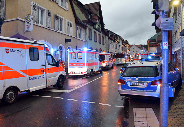 A police spokesman in Eberbach, the state of Baden-Wuerttemberg, said that 37 people were slightly injured and 10 others were in serious condition. Germany school bus crash,Germany school bus,school bus crash,school bus accident