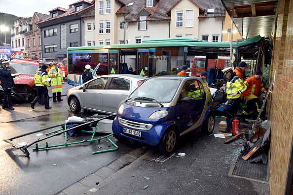 Every morning, the bus picks up students from the surrounding communities and sends them to Eberbach, which is located in the Rhine-Neckar district on the border with Hesse, east of Mannheim. Germany school bus crash,Germany school bus,school bus crash,school bus accident