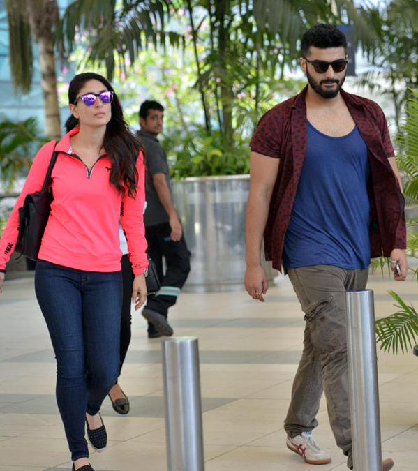 Kareena Kapoor Khan, Arjun Kapoor at Mumbai Airport Kareena Kapoor Khan,Arjun Kapoor,Sonam Kapoor,India TV Yuva Awards,Mumbai Airport,celebs spotted,photos