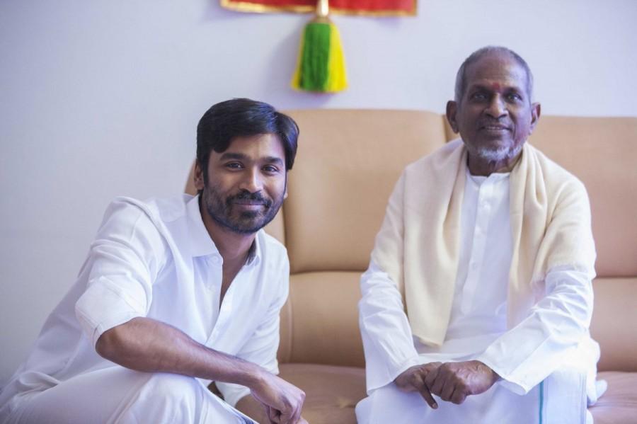 In "Maari", Dhanush played a dhoti-clad, moustache-twirling local rowdy and he was paired with Kajal Aggarwal. Ilaiyaraaja,Ilaiyaraaja Maari 2,Maari 2,Maari 2 songs,Maari 2 music,Dhanush,actor Dhanush,Dhanush Maari 2