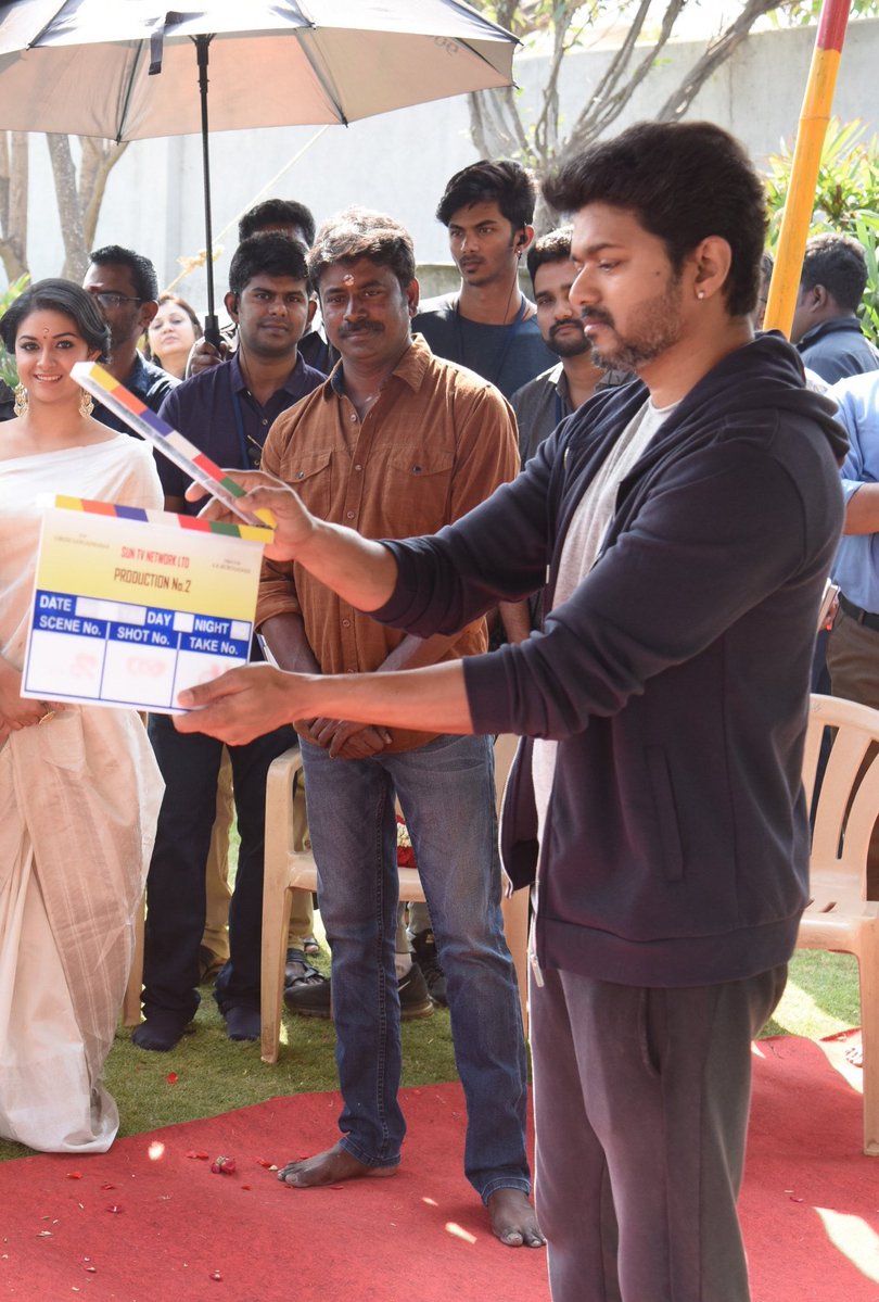 Shooting starts today for Sun Pictures' Thalapathy Vijay 62. Thalapathy 62,Thalapathy 62 movie launch,Thalapathy 62 movie pooja,Vijay,Keerthy Suresh,AR Murugadoss,Ilayathalapathy Vijay,Thalapathy 62 pics,Thalapathy 62 images,Thalapathy 62 stills,Thalapathy 62 pictures,Thalapathy 62 photos