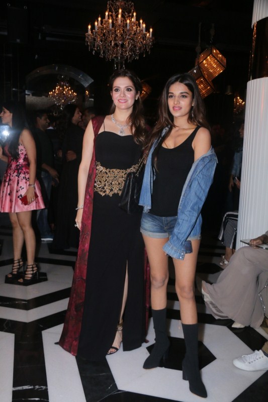 Rebecca Dewan and Nidhhi Agerwal pose for a photo during 'Songs of Summer' collection launch event at Arth in Mumbai. Sushmita Sen,Malaika Arora,Nidhhi Agerwal,Rebecca Dewan,Rebecca Dewan fashion,Rebecca Dewan fashion launch,Rebecca Dewan fashion launch pics,Rebecca Dewan fashion launch images,Rebecca Dewan fashion launch stills,Rebecca Dewan fashion launch pictures,Rebe