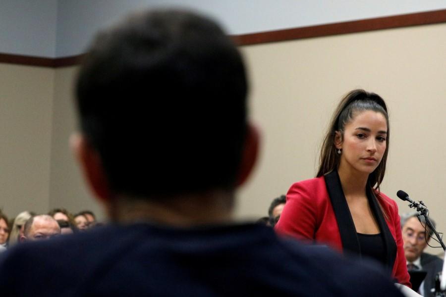 Three-time gold medalist Aly Raisman excoriated former USA Gymnastics team doctor Larry Nassar for sexually abusing her and other young women entrusted to his care and also lambasted the Olympic organization that failed for years to protect the athletes. Raisman, 23, stared directly at Nassar as she read her 15-minute statement in court. "We are have our voices and we will not be silenced," said Raisman, the co-captain of the women's gymnastics squad at the 2012 London and 2016 Rio de Janeiro Summer Games. "I'm no longer that little girl you met in Australia who you first began grooming and manipulating." Larry Nassar,US Gymnastics Larry Nassar,Larry Nassar victims,USA Gymnastics team,sexual assault