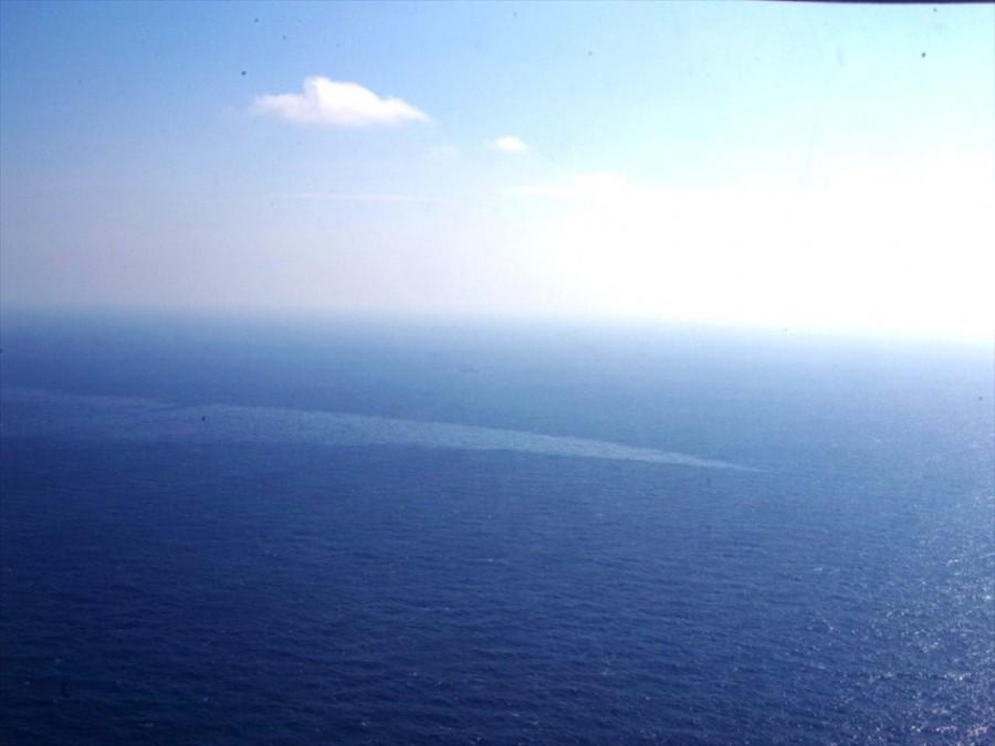 The oil spill from a stricken Iranian tanker Sanchi that sank on Sunday is seen in the East China Sea, on January 17, 2018 in this photo provided by Japan's 10th Regional Coast Guard. Oil spill,Oil spill in China,Oil spill in China sea,East China Sea