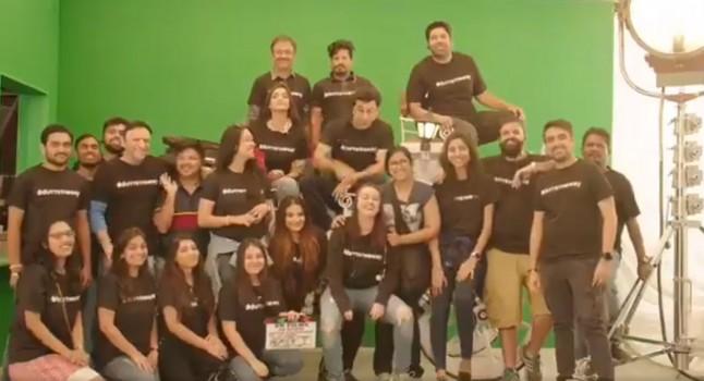 The ace filmmaker along with the cast and crew were excited as they completed the shooting for the much awaited biopic of 2018. The entire cast and crew were having ball of a time as they were seen donning unique tshirts which stated #Duttstheway.