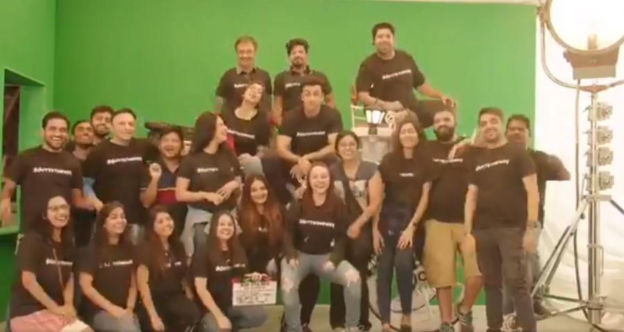 Ranbir Kapoor who is all set to play Sanjay Dutt's character popped the champagne whereas Sonam Kapoor took to her social media sharing the happy moments while marking the last day of shoot. Ranbir Kapoor,Rajkumar Hirani,Sanjay Dutt biopic,Sanjay Dutt biopic wraps up,Anushka Sharma,Sonam Kapoor,Dia Mirza,Manisha Koirala,Paresh Rawal