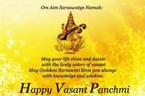 On This Day Goddess Saraswati Is Worshipped In Various Names And Fames -Badal, Arts And Science, And Deep Supreme Knowledge. Happy Basant Panchami.