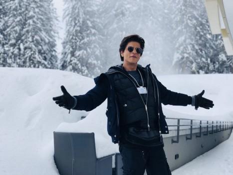 Superstar Shah Rukh Khan, who is in Davos to receive an honour at the 24th Annual Crystal Awards, recreated his signature open arms pose here in a middle of a snow clad path. Excited to be here, Shah Rukh tweeted an image of himself recreating the iconic pose and captioned it: 